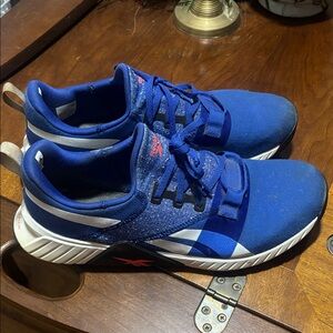 Reebok Men's Blue and White Athletic Sneakers